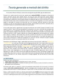 teoria generale e metodi del diritto, prof passerini glazel