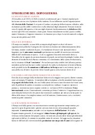 Il primo dopoguerra e il Fascismo