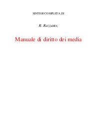 Manuale di diritto dei media