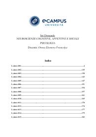 ECampus - NEUROSCIENZE COGNITIVE, AFFETTIVE E SOCIALI - prof. Orena