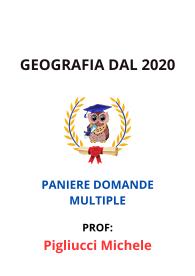 Paniere Completo di GEOGRAFIA DAL 2020, Pigliucci Michele, 2025 - RISPOSTE MULTIPLE
