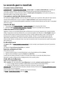 riassunto seconda guerra mondiale