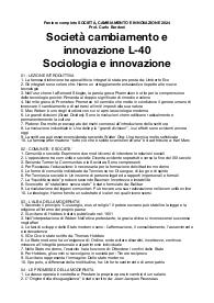 Società, cambiamento e innovazione