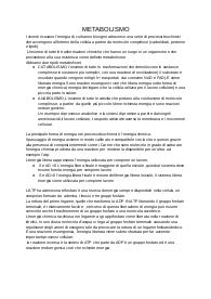Metabolismo Chimica Organica