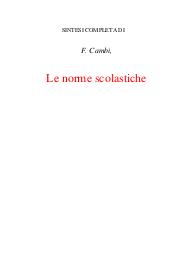 Le norme scolastiche