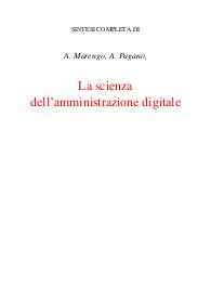 Corso di scienza dell’amministrazione digitale