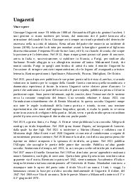 appunti Ungaretti