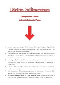 Diritto Fallimentare - Giurisprudenza - LMG-01 - UniPegas