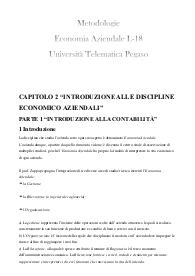 Metodologie - Economia Aziendale L-18 - Università Pegaso