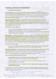 Appunti Completi Financial and Cost Management