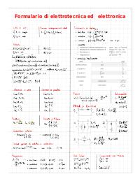 Formulario di elettrotecnica