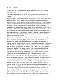 Analisi libro "Ni d’Eve ni d’Adam" in francese