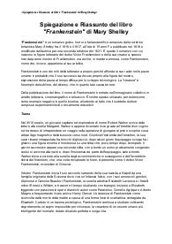 Letteratura Inglese #3 - Spiegazione del libro "Frankenstein" di Mary Shelley