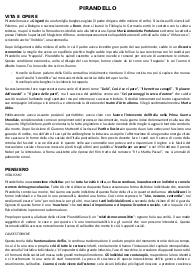 Luigi Pirandello riassunto + appunti