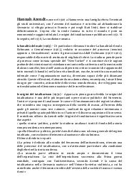 Appunti Hannah Arendt (filosofia)