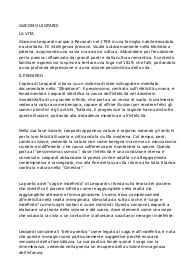 riassunti su Giacomo Leopardi