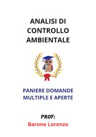 Paniere ANALISI DI CONTROLLO AMBIENTALE, Ecampus, Barone Lorenzo - MULTIPLE E APERTE