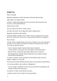 Appunti programma DIRITTO