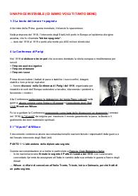 I TRATTATI DI PACE AL TERMINE DELLA PRIMA GUERRA MONDIALE