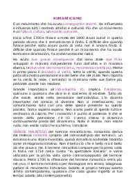 Appunti romanticismo