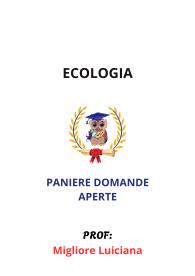 Paniere ECOLOGIA, Migliore Luciana, Ecampus, 2025, - RISPOSTE APERTE