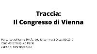 Lezione simulata per la classe di concorso A012 (Italiano e Storia) sul Congresso di Vienna