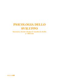 Riassunti ed appunti di Psicologia dello sviluppo