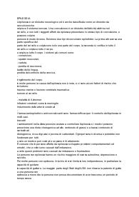 Appunti sull'epilessia