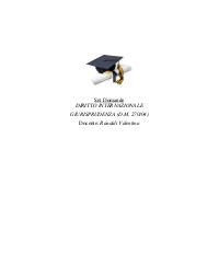 Paniere DIRITTO INTERNAZIONALE GIURIDISPRUDENZA Ecampus