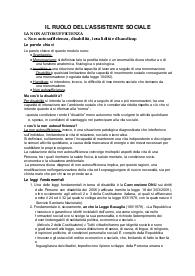 Ruolo dell'assistene sociale