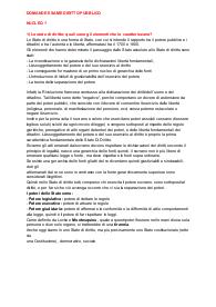 Risposte possibili domande di esame di diritto pubblico