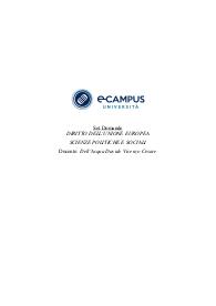 Paniere Diritto dell'Unione Europea Scienze politiche Ecampus 2024