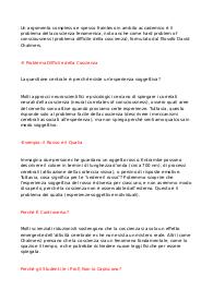 Appunti di Psicologia sulla coscienza