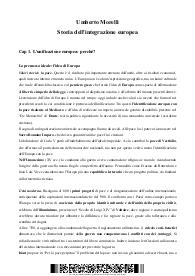 Umberto Morelli Storia dell'integrazione europea