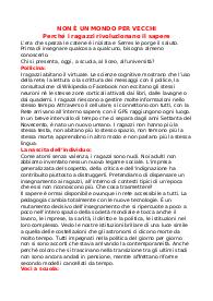 Non è un mondo per vecchi, perché i ragazzi rivoluzionano il sapere. Michel Serres