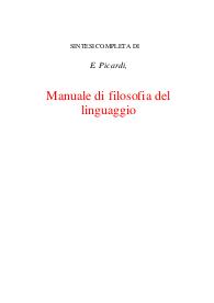 Lezioni di filosofia del linguaggio