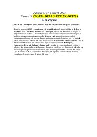 PANIERE 2025 Quiz Corretti Storia dell’Arte Moderna UniPegaso (completo)