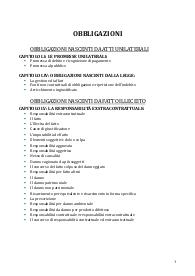 Diritto privato: obbligazioni