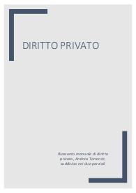 riassunto diritto privato