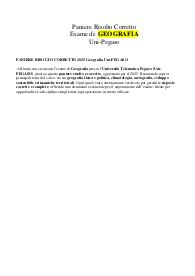 PANIERE RISOLTO CORRETTO 2025 Geografia Uni-PEGASO
