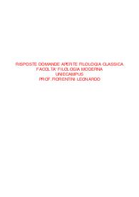 Risposte domande aperte filologia classica aggiornate 2023 uniecampus