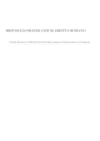 Risposte domande chiuse diritto romano aggiornato 2023 uniecampus
