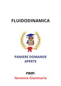 Paniere di FLUIDODINAMICA, Ecampus, (prof. Noventa Gianmaria) - RISPOSTE APERTE