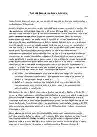 Appunti completi di TEORIE DELLA COMUNICAZIONE E DEI MEDIA (2024/2025), UNIBG
