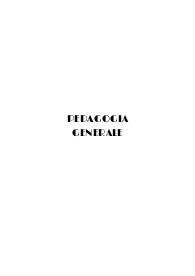 Pedagogia generale Appunti