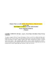 PANIERE COMPLETO 2025 Quiz + Aperte + Fuori Paniere Biochimica Clinica Prof.ssa Maffioletti