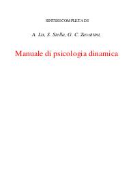 Lezioni di psicologia dinamica