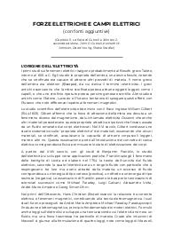 FORZE ELETTRICHE E CAMPO ELETTRICO