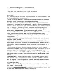 La critica cinematografica. Un'introduzione