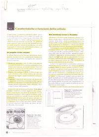 Biologia - Caratteristiche e funzioni della cellula